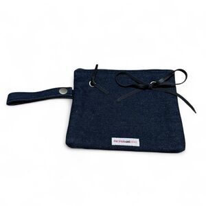 Vintage Y2K Mary Kate and Ashley Blue Denim Wristlet Clutch Purse, 7.5” x 6”
